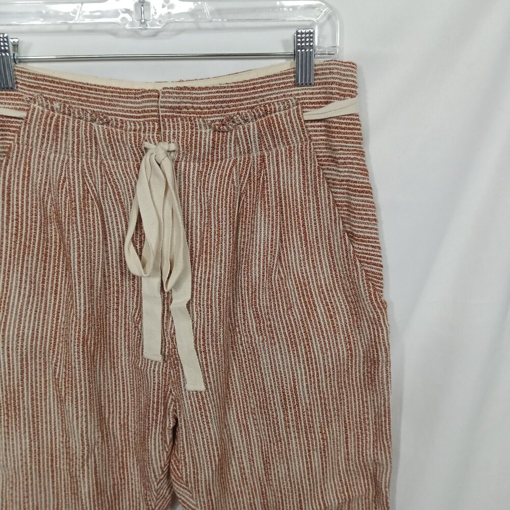Free People Pants Womens 4 Cropped Boho Chinos Beach Chic Travel Lagenlook - Picture 6 of 6
